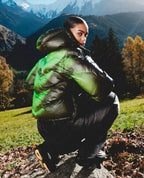 GREEN/BLACK TOUCHPAD PUFFER