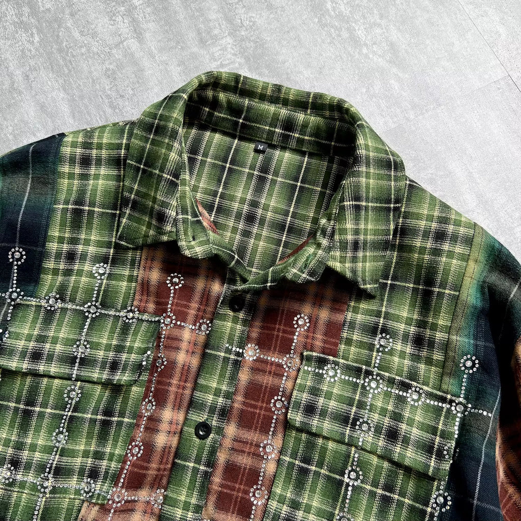 GREEN/ORANGE FLANNEL