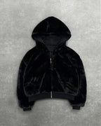FUR/BLACK 2-SIDED ZIPPER
